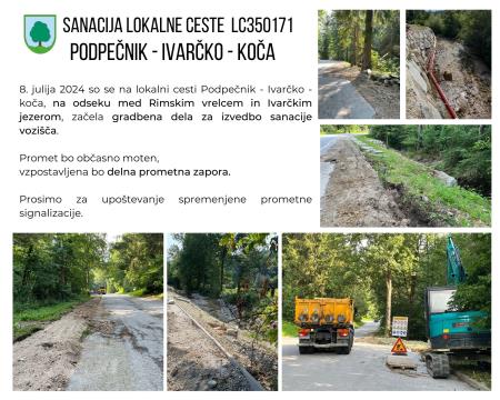 SANACIJA LC PODPEČNIK IVARČKO KOČA